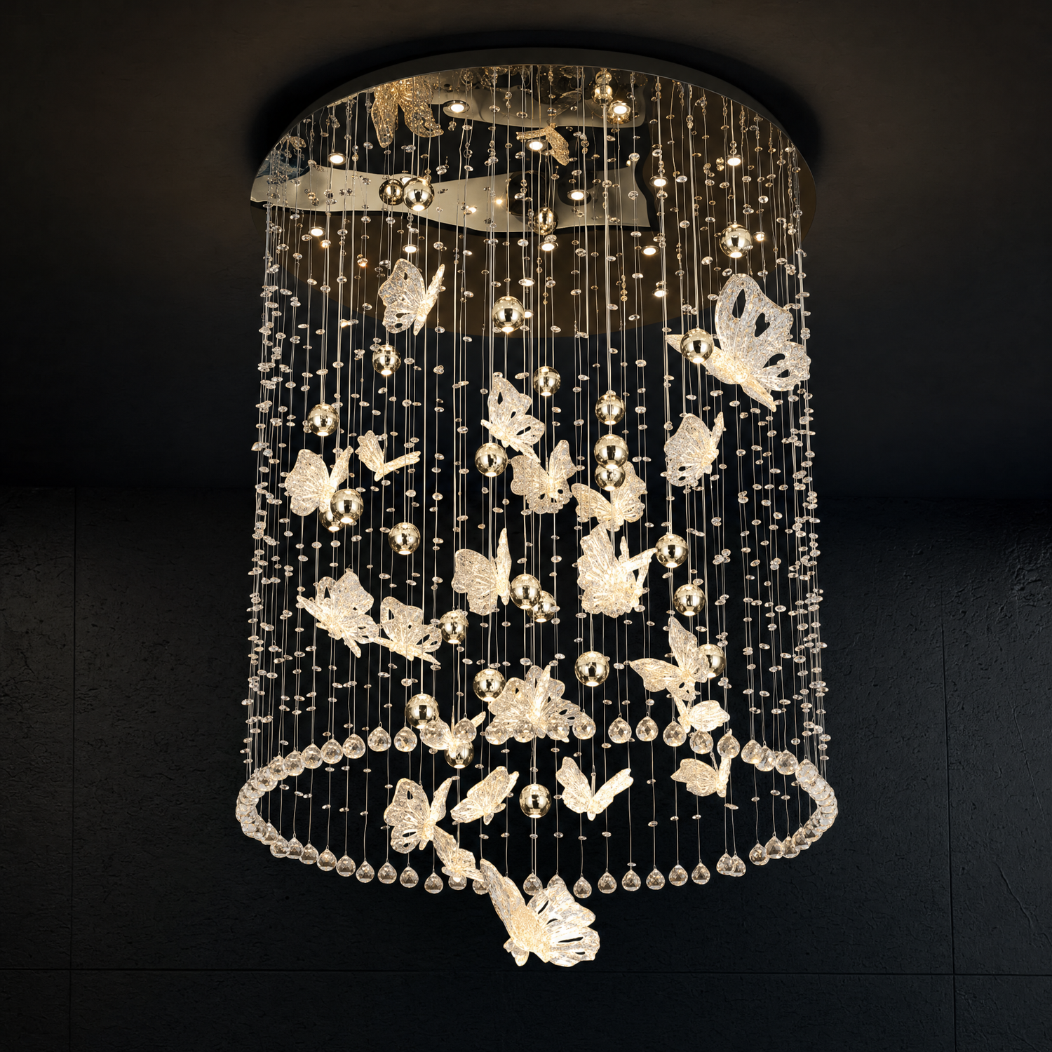 Butterfly Dream Modern Sculptural Ring Chandelier - main