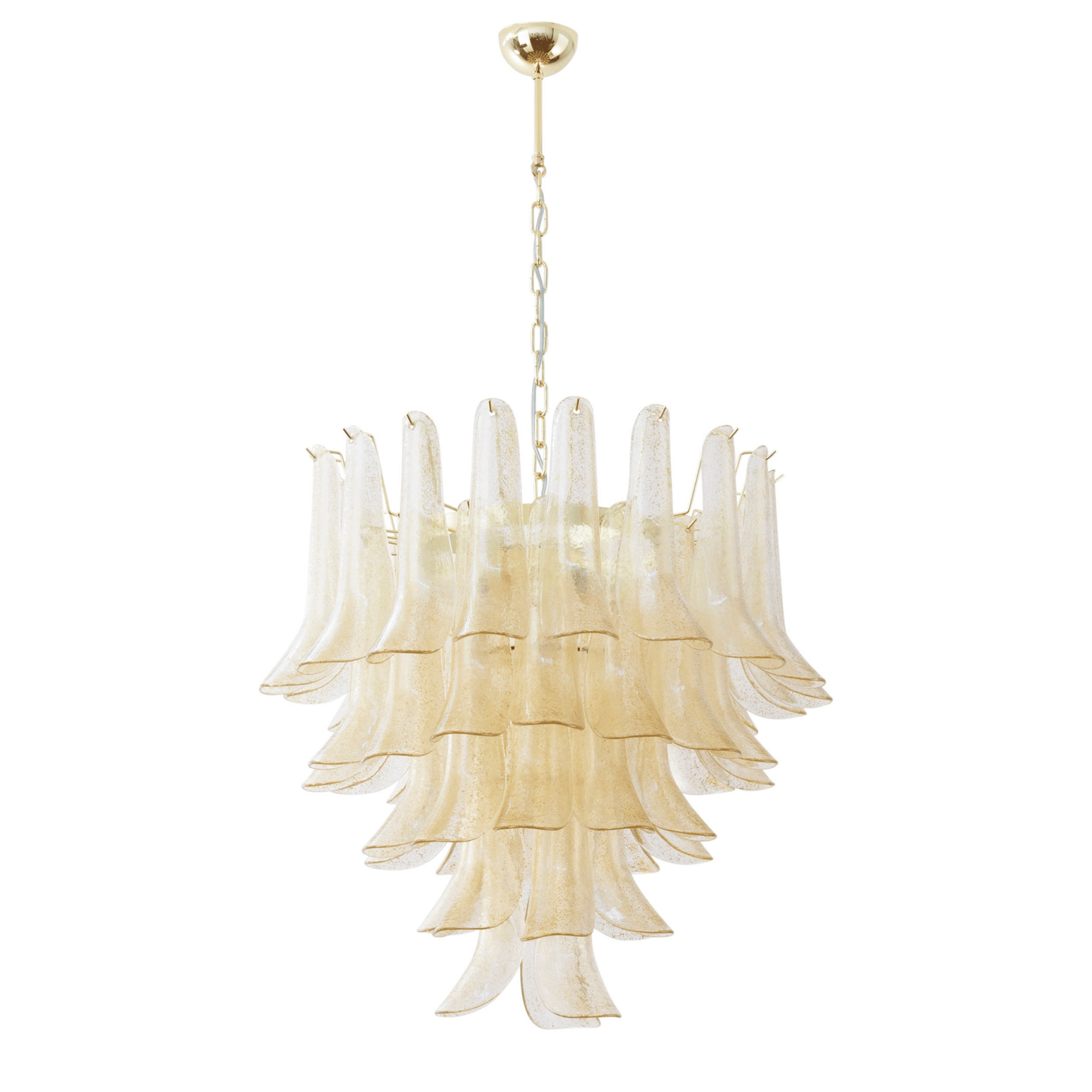 Murano Amber Lily Chandelier - YIOSI