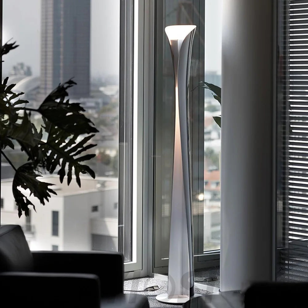 Cadmo Floor Lamp ∅ 12.6″ Sleek - Pillar-1-Yiosilamp