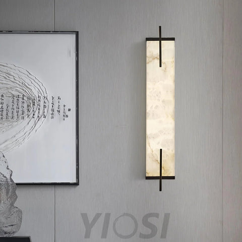 Calliope Wall Lamp Alabaster - Alabaster, Alabaster Wall Lamp-1-Yiosilamp