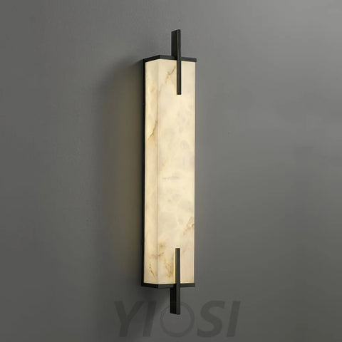 Calliope Wall Lamp Alabaster - Alabaster, Alabaster Wall Lamp-1-Yiosilamp