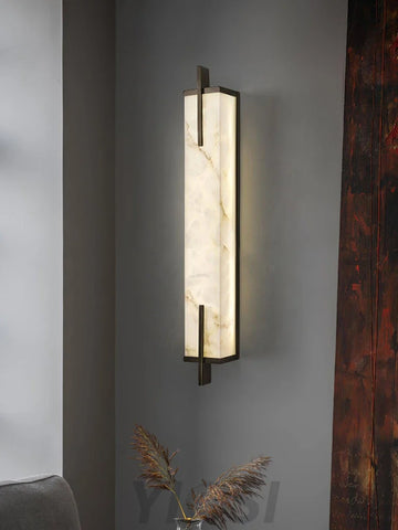 Calliope Wall Lamp Alabaster - Alabaster, Alabaster Wall Lamp-1-Yiosilamp