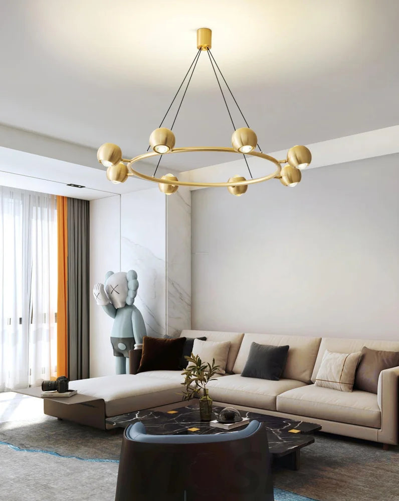 Callisto Chandelier ∅ 21.7″ - Marshmallow-1-Yiosilamp