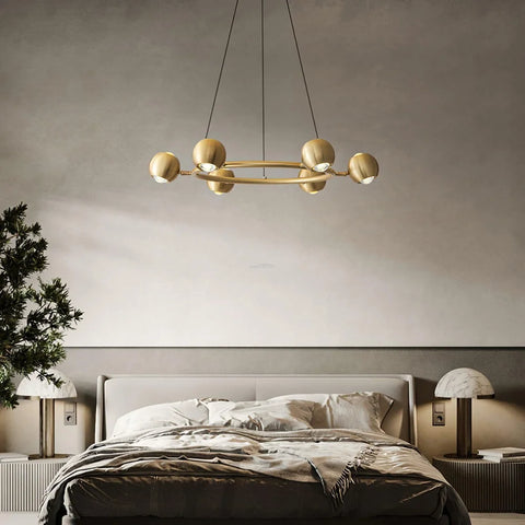 Callisto Chandelier ∅ 21.7″ - Marshmallow-1-Yiosilamp
