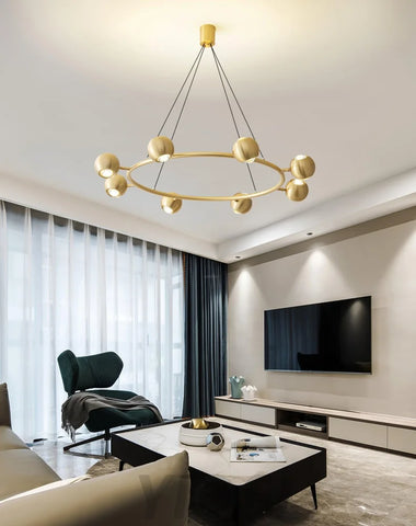 Callisto Chandelier ∅ 21.7″ - Marshmallow-1-Yiosilamp