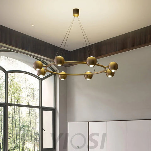 Callisto Chandelier ∅ 21.7″ - Marshmallow-1-Yiosilamp