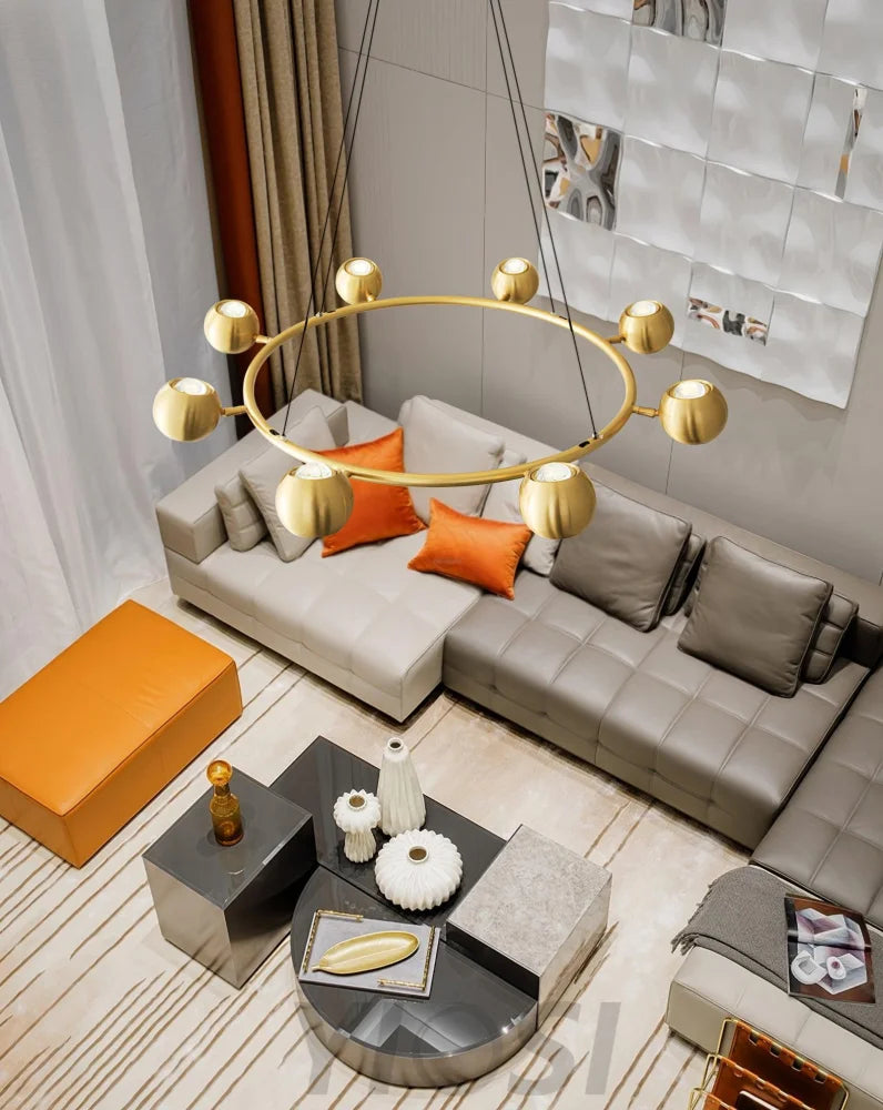 Callisto Chandelier ∅ 21.7″ - Marshmallow-1-Yiosilamp