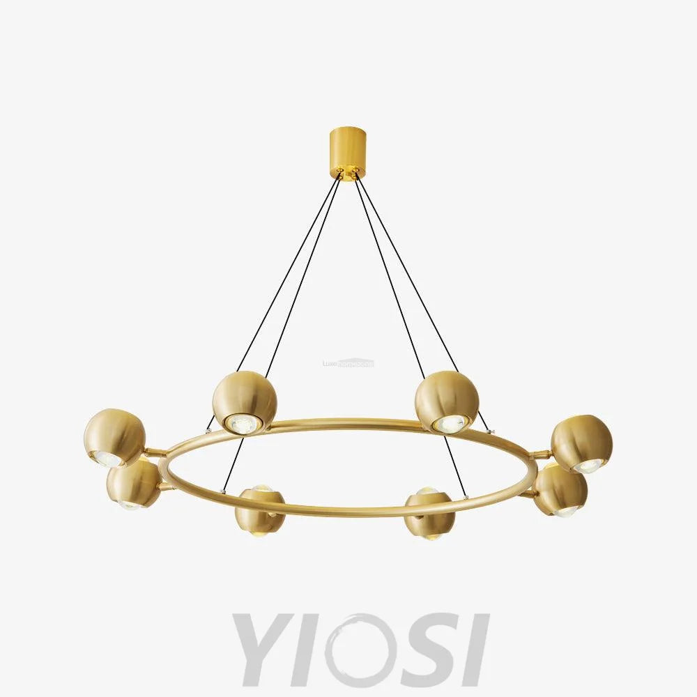 Callisto Chandelier ∅ 21.7″ - Marshmallow-1-Yiosilamp