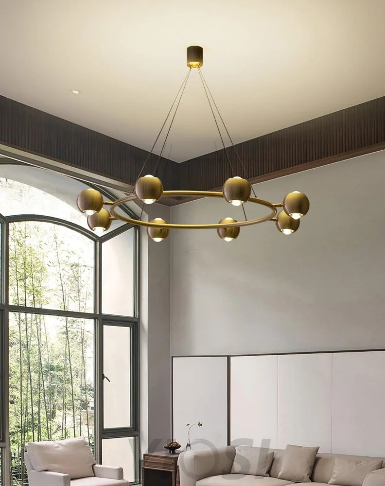 Callisto Chandelier ∅ 21.7″ - Marshmallow-1-Yiosilamp