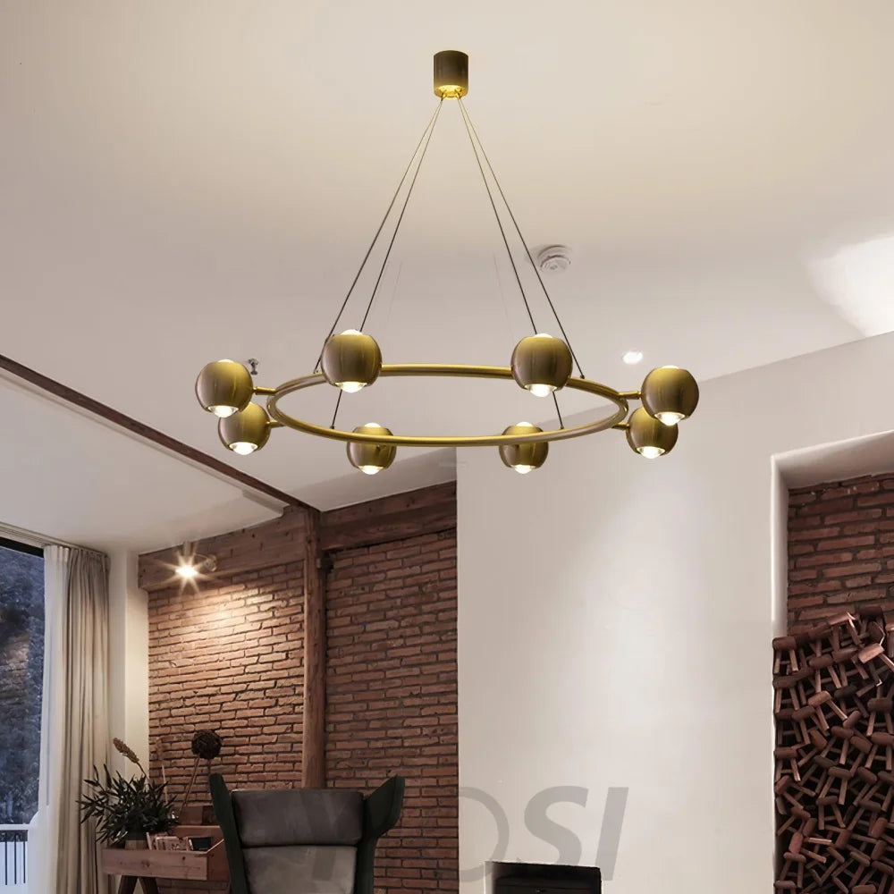 Callisto Chandelier ∅ 21.7″ - Marshmallow-1-Yiosilamp