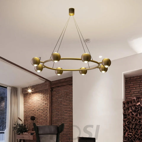 Callisto Chandelier ∅ 21.7″ - Marshmallow-1-Yiosilamp