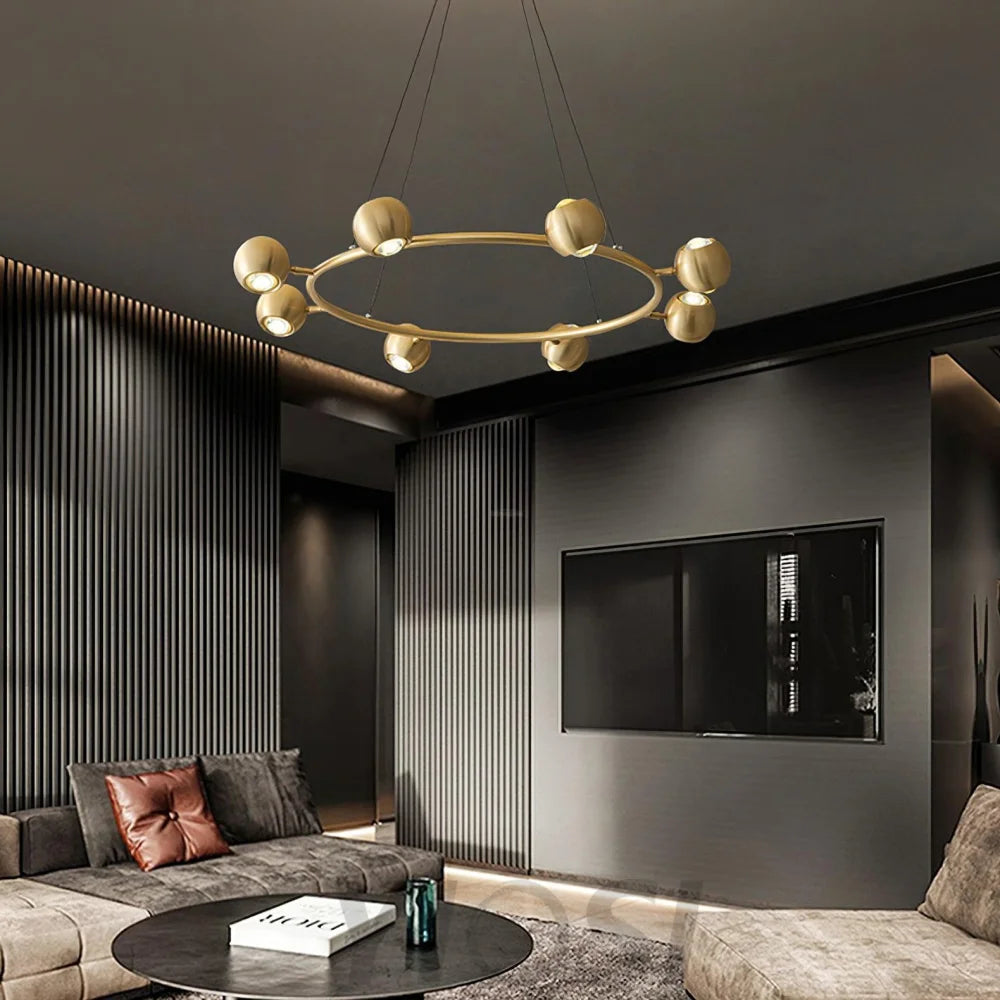 Callisto Chandelier ∅ 21.7″ - Marshmallow-1-Yiosilamp