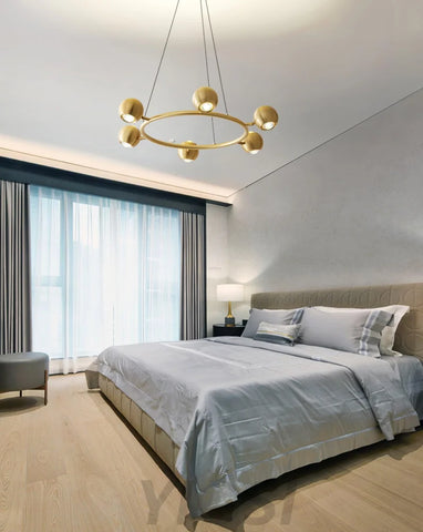 Callisto Chandelier ∅ 21.7″ - Marshmallow-1-Yiosilamp