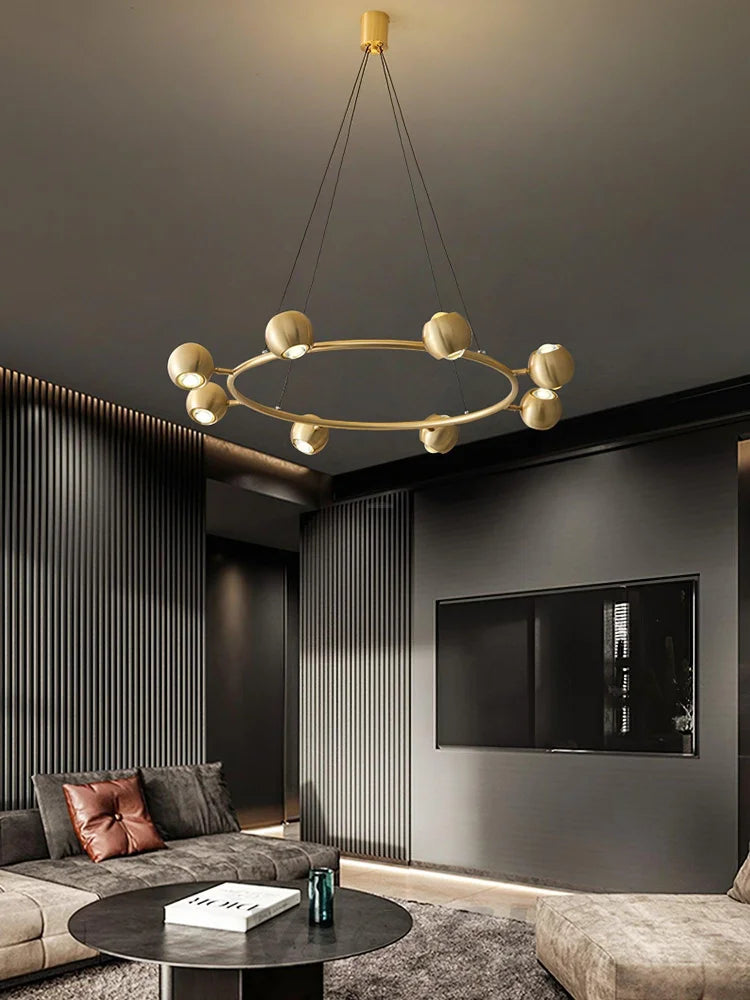 Callisto Chandelier ∅ 21.7″ - Marshmallow-1-Yiosilamp