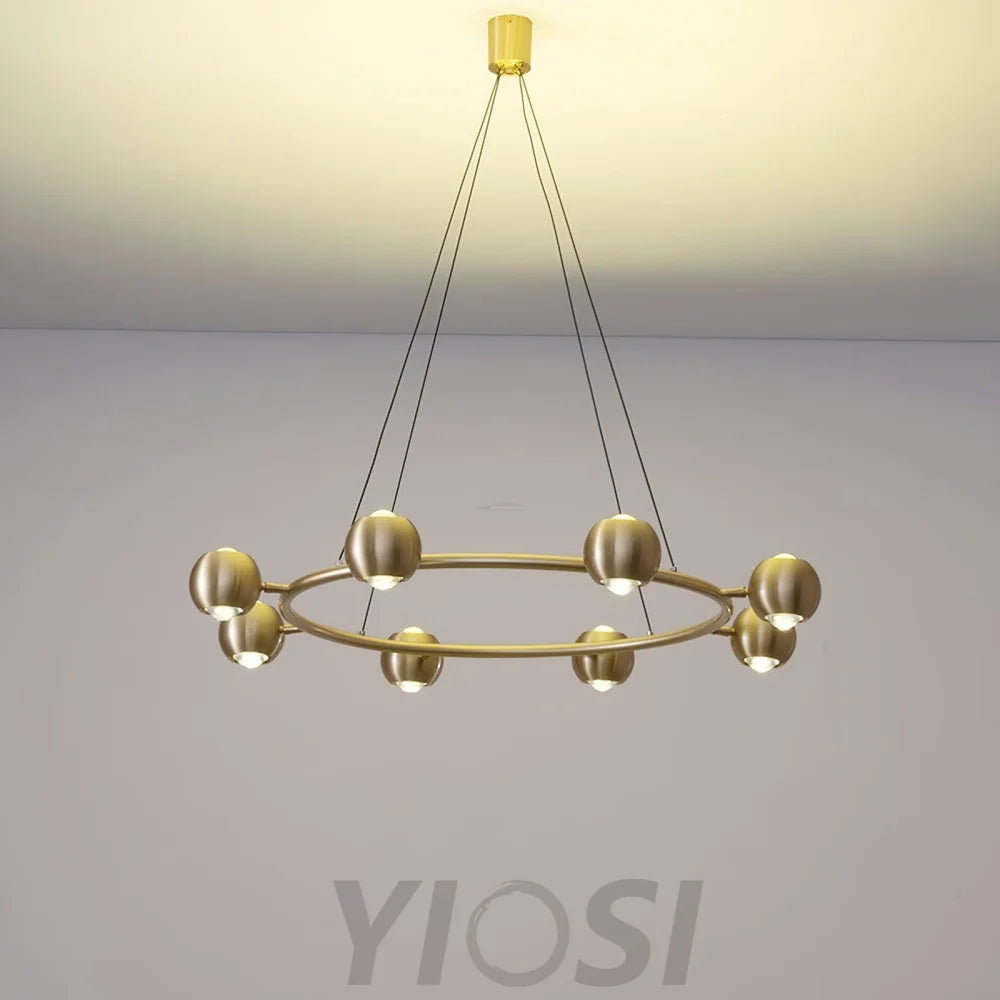 Callisto Chandelier ∅ 21.7″ - Marshmallow-1-Yiosilamp
