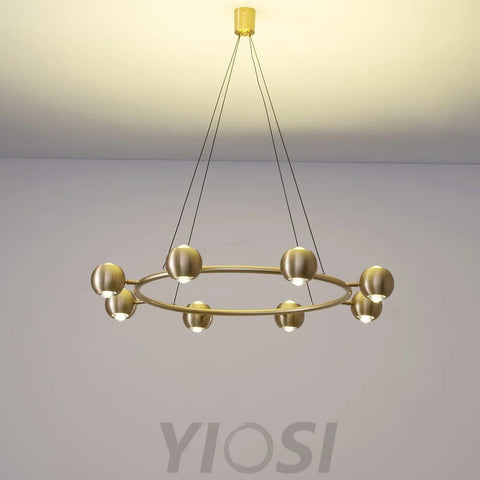 Callisto Chandelier ∅ 21.7″ - Marshmallow-1-Yiosilamp