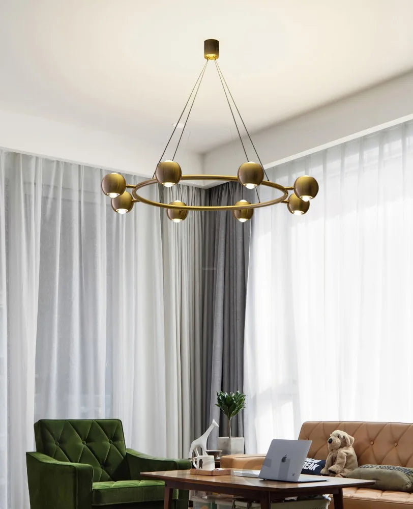 Callisto Chandelier ∅ 21.7″ - Marshmallow-1-Yiosilamp