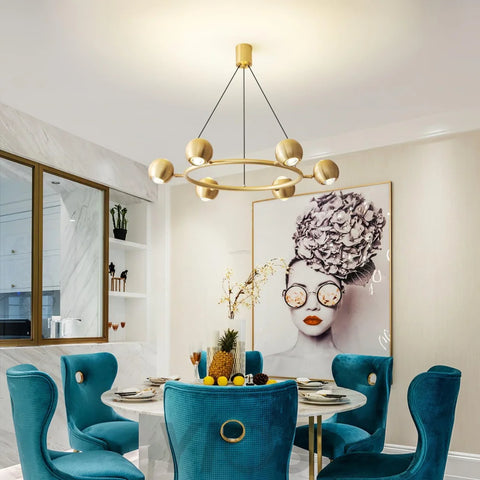 Callisto Chandelier ∅ 21.7″ - Marshmallow-1-Yiosilamp