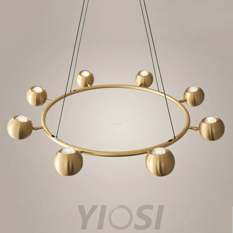 Callisto Chandelier ∅ 21.7″ - Marshmallow-1-Yiosilamp