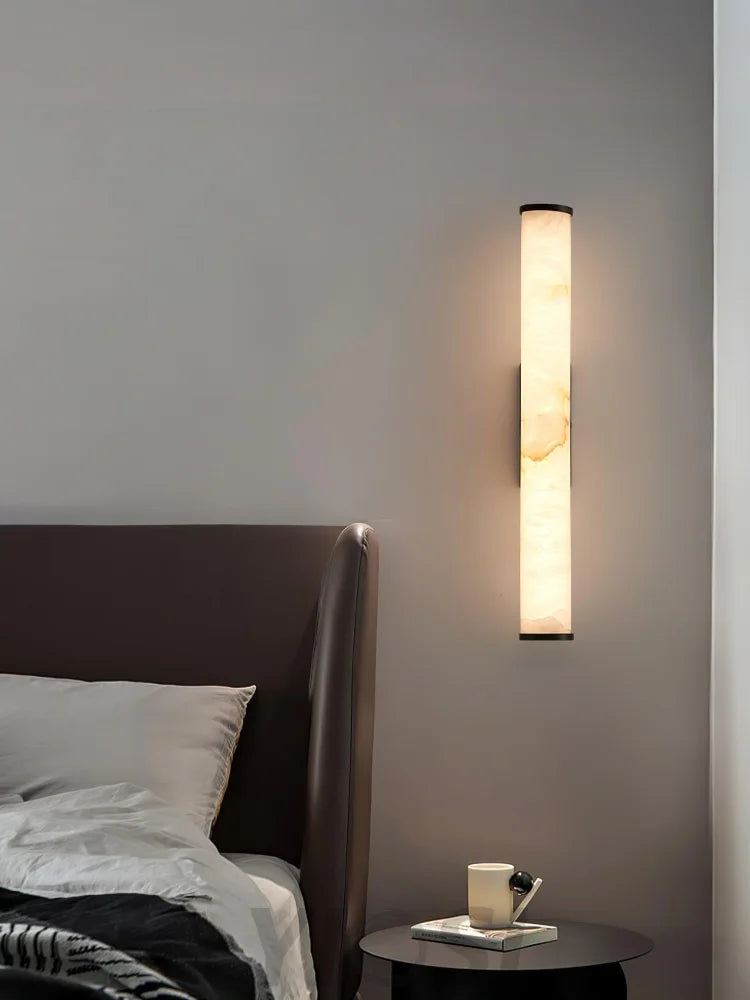 Callisto Wall Sconce Alabaster - Alabaster, Alabaster Wall Lamp-1-Yiosilamp