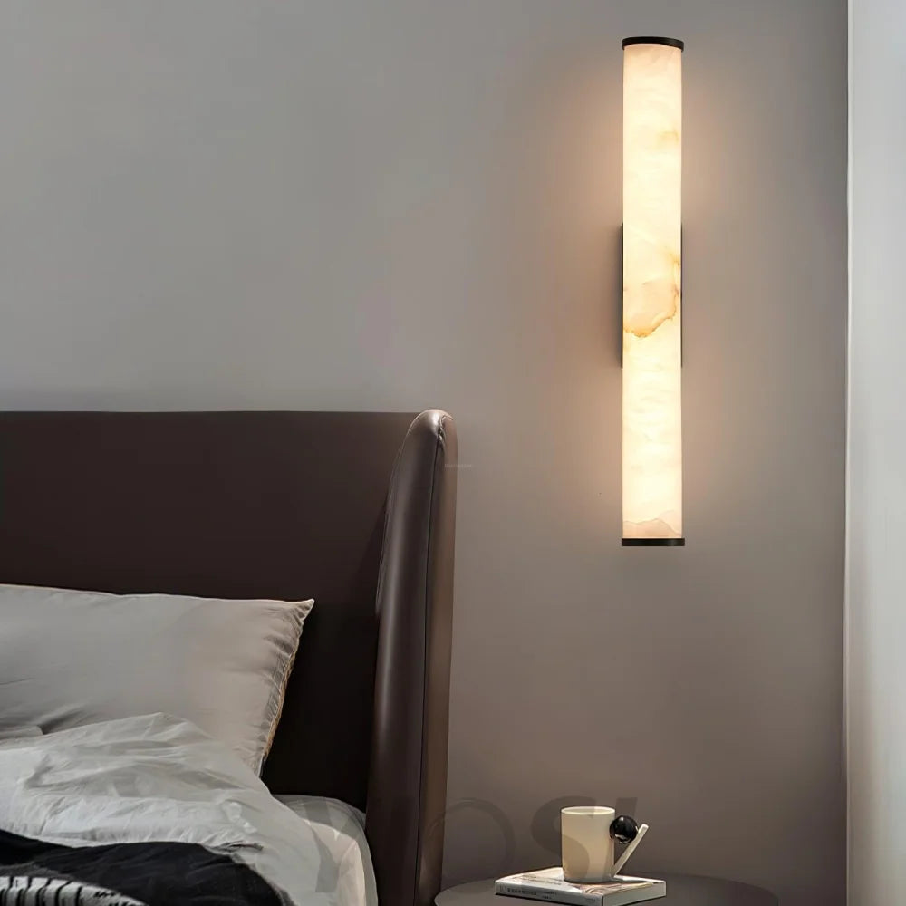 Callisto Wall Sconce Alabaster - Alabaster, Alabaster Wall Lamp-1-Yiosilamp