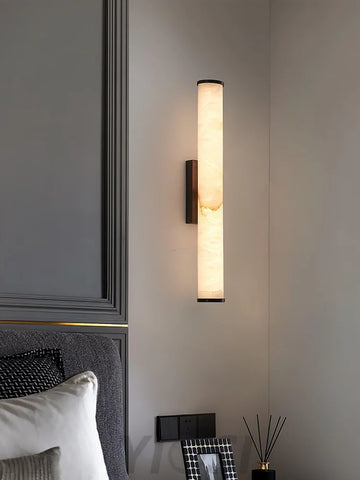 Callisto Wall Sconce Alabaster - Alabaster, Alabaster Wall Lamp-1-Yiosilamp