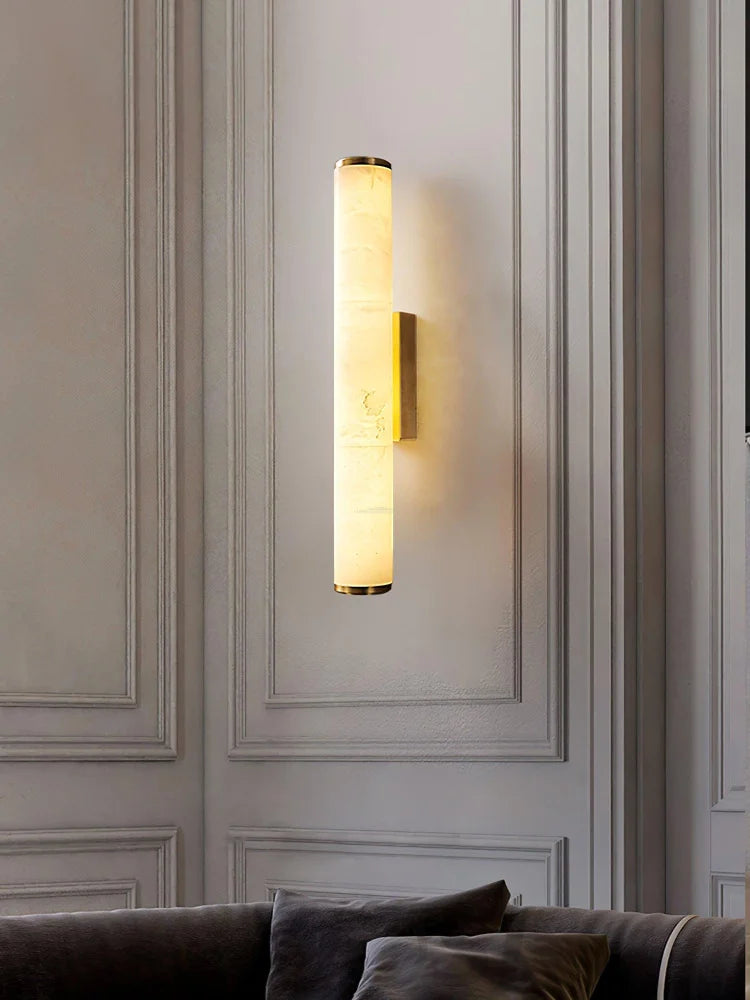 Callisto Wall Sconce Alabaster - Alabaster, Alabaster Wall Lamp-1-Yiosilamp