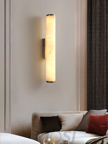 Callisto Wall Sconce Alabaster - Alabaster, Alabaster Wall Lamp-1-Yiosilamp