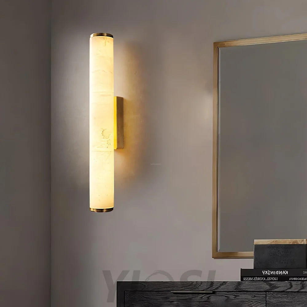 Callisto Wall Sconce Alabaster - Alabaster, Alabaster Wall Lamp-1-Yiosilamp