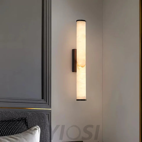 Callisto Wall Sconce Alabaster - Alabaster, Alabaster Wall Lamp-1-Yiosilamp