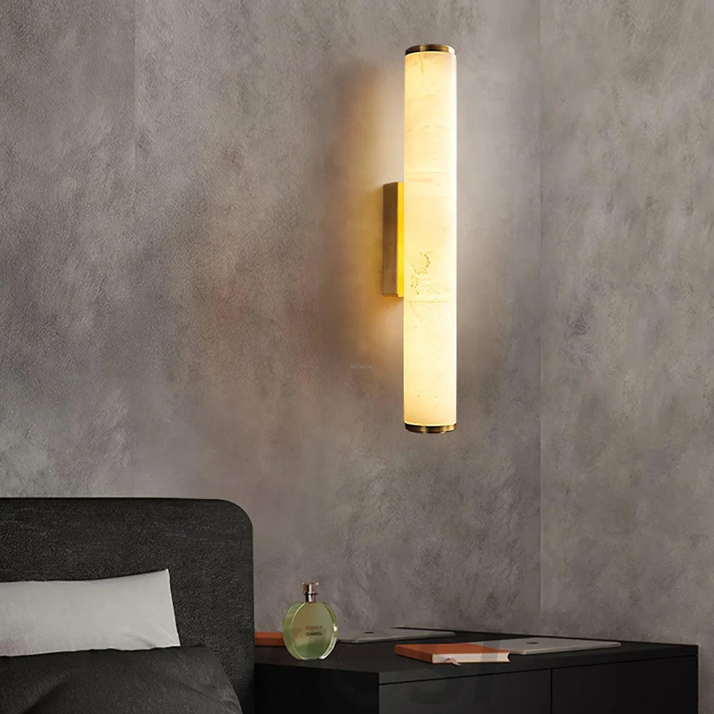 Callisto Wall Sconce Alabaster - Alabaster, Alabaster Wall Lamp-1-Yiosilamp