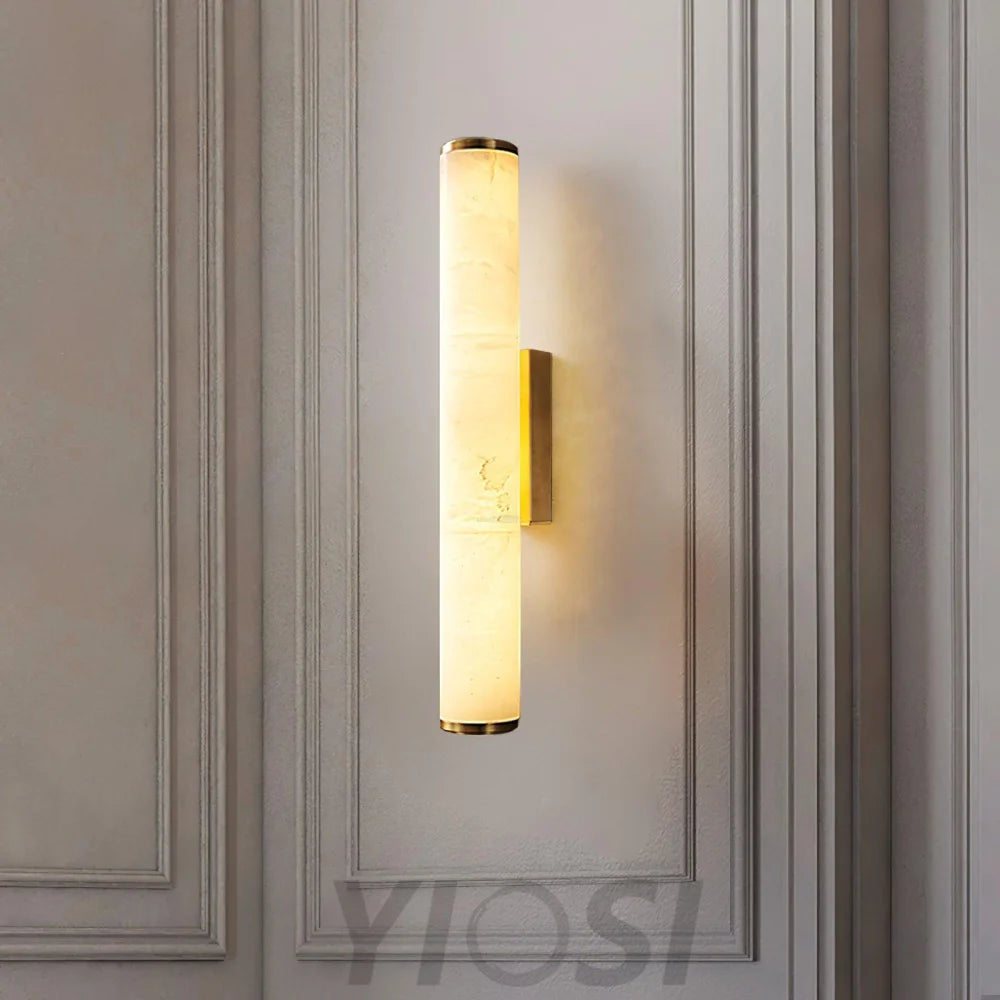 Callisto Wall Sconce Alabaster - Alabaster, Alabaster Wall Lamp-1-Yiosilamp