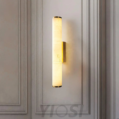 Callisto Wall Sconce Alabaster - Alabaster, Alabaster Wall Lamp-1-Yiosilamp