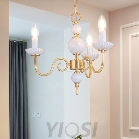 Candle Style Carlita Chandelier with 3/5 heads - Candle-1-Yiosilamp