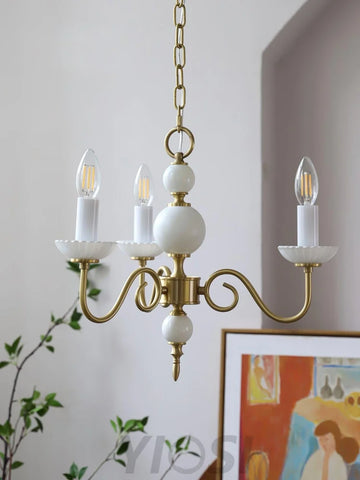 Candle Style Carlita Chandelier with 3/5 heads - Candle-1-Yiosilamp