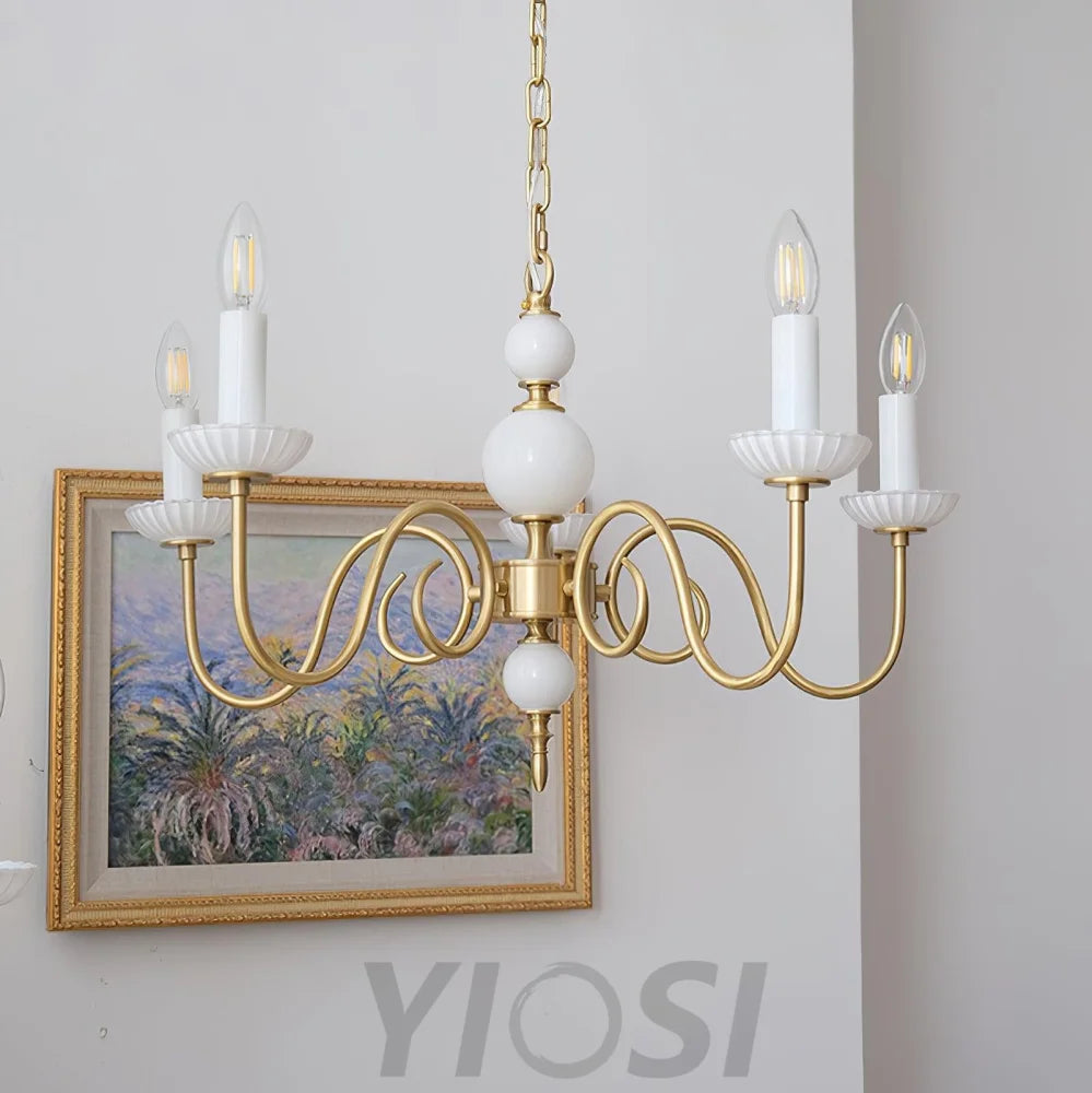 Candle Style Carlita Chandelier with 3/5 heads - Candle-1-Yiosilamp