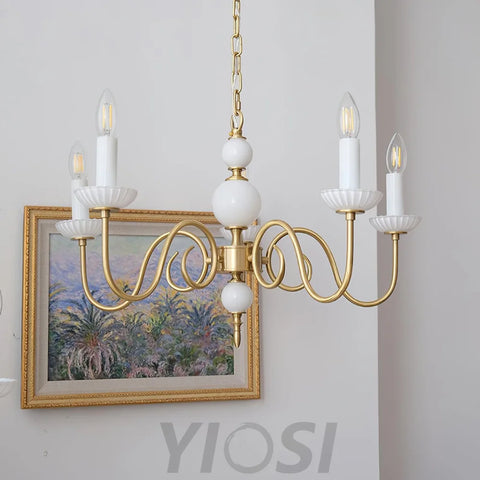 Candle Style Carlita Chandelier with 3/5 heads - Candle-1-Yiosilamp