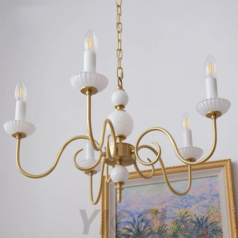 Candle Style Carlita Chandelier with 3/5 heads - Candle-1-Yiosilamp