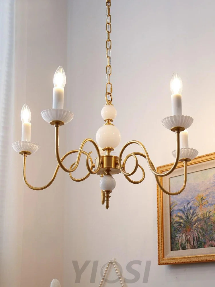 Candle Style Carlita Chandelier with 3/5 heads - Candle-1-Yiosilamp