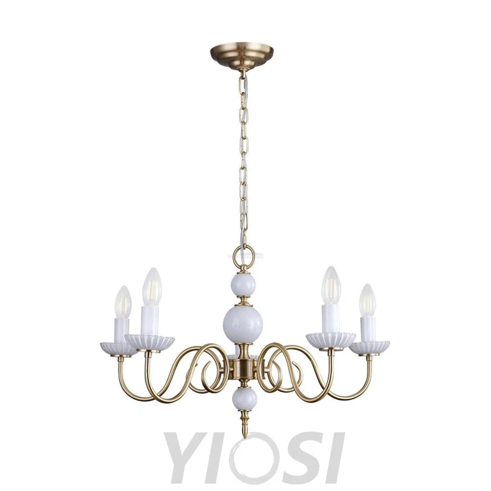 Candle Style Carlita Chandelier with 3/5 heads - Candle-1-Yiosilamp