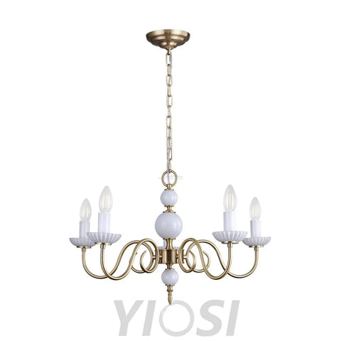 Candle Style Carlita Chandelier with 3/5 heads - Candle-1-Yiosilamp