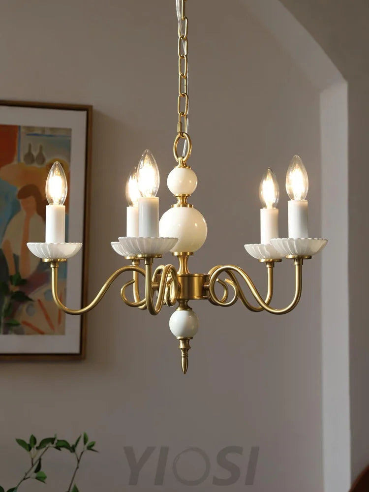 Candle Style Carlita Chandelier with 3/5 heads - Candle-1-Yiosilamp