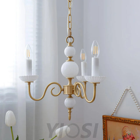 Candle Style Carlita Chandelier with 3/5 heads - Candle-1-Yiosilamp