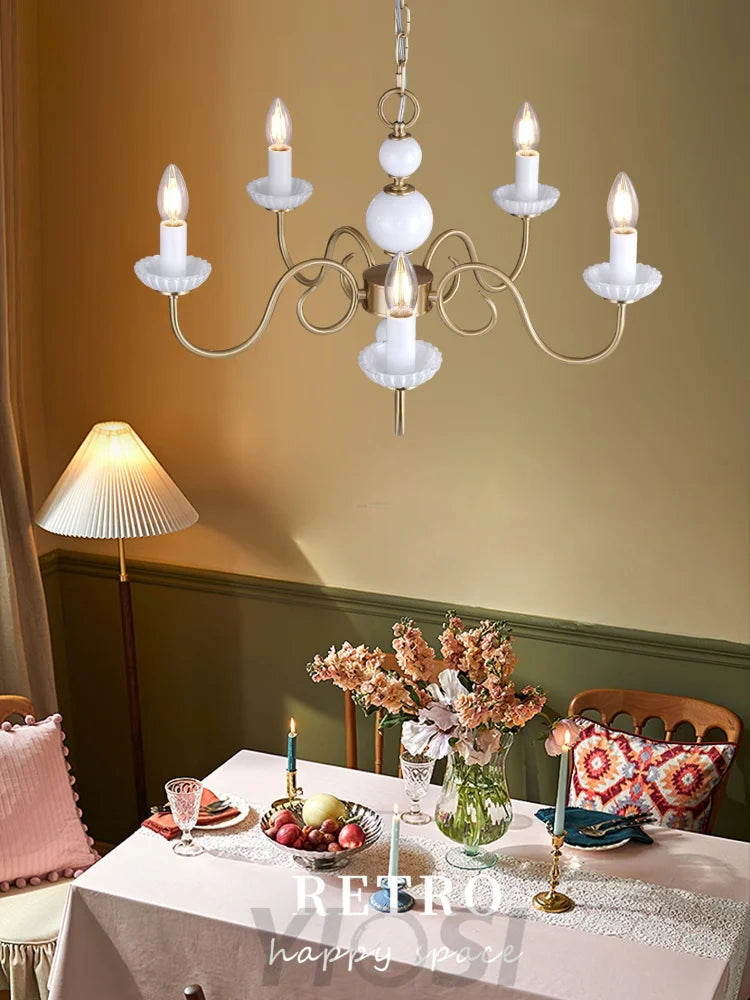 Candle Style Carlita Chandelier with 3/5 heads - Candle-1-Yiosilamp