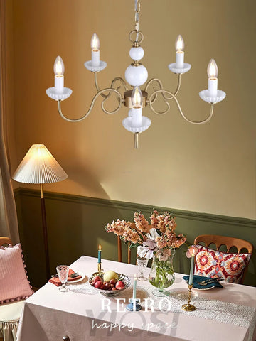 Candle Style Carlita Chandelier with 3/5 heads - Candle-1-Yiosilamp