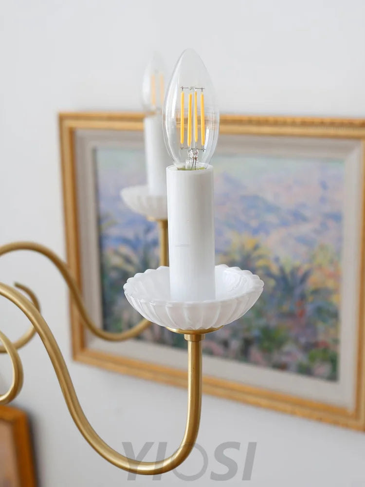 Candle Style Carlita Chandelier with 3/5 heads - Candle-1-Yiosilamp