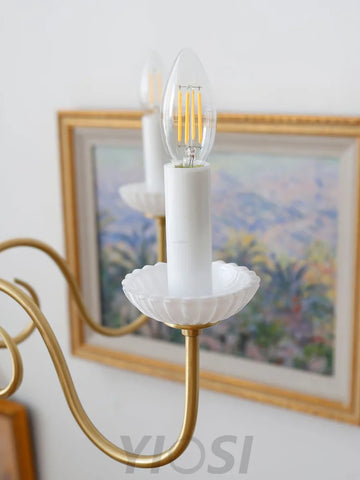 Candle Style Carlita Chandelier with 3/5 heads - Candle-1-Yiosilamp