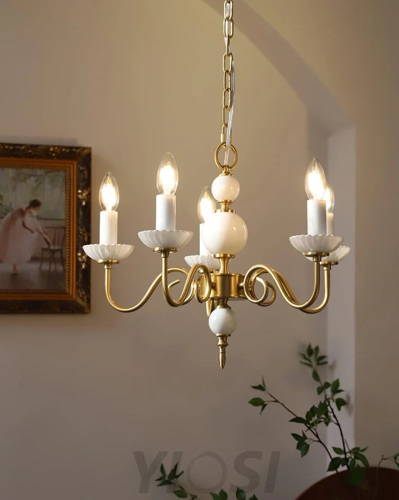 Candle Style Carlita Chandelier with 3/5 heads - Candle-1-Yiosilamp