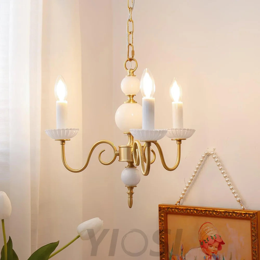 Candle Style Carlita Chandelier with 3/5 heads - Candle-1-Yiosilamp