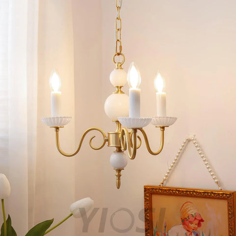 Candle Style Carlita Chandelier with 3/5 heads - Candle-1-Yiosilamp